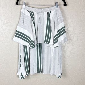 Faithfull The Brand striped tiered skirt